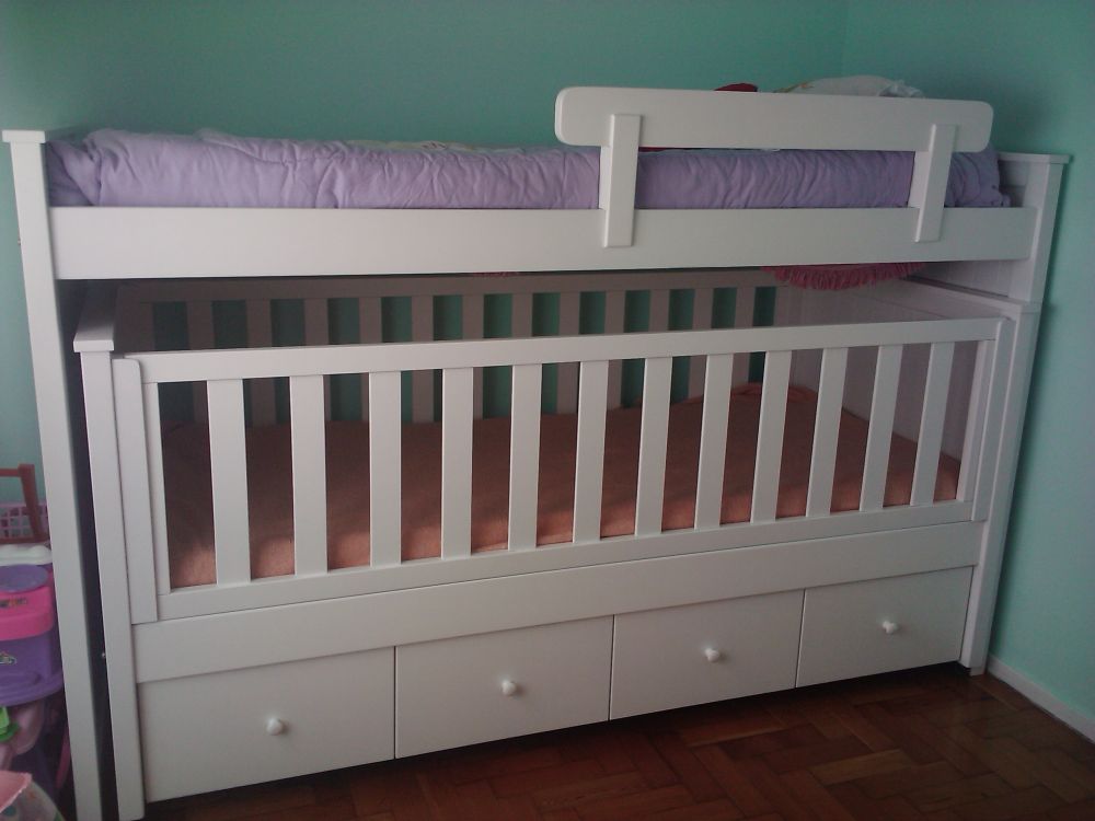 Muebles Infantiles Cama nido con Cuna Funcional y Cajonera en Muebles Infantiles Cama nido con Cuna Funcional y Cajonera en