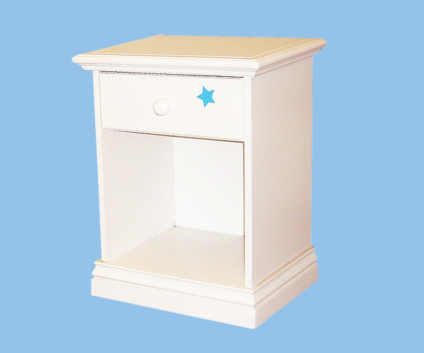 Muebles Infantiles - Mesa de luz cajon - estante