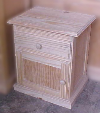 Mesa de luz cajon y puerta