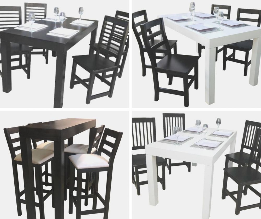 Mesa De Comedor ( Modelo Asia ) Con Sillas Laqueadas